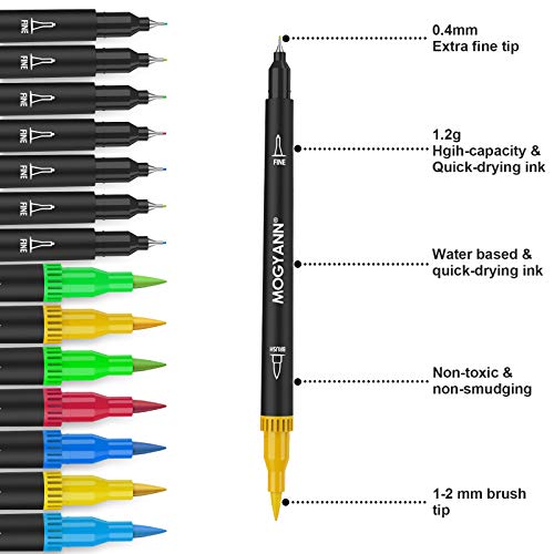 Twin Tip Brush Markers, Multiple Colors, Mardel