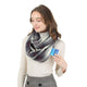 Travel Scarf, Infinity Scarf with Secret Hidden Zipper Pocket (Gradient-Black)