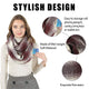 Mogyann Travel Scarf, Infinity Scarf with Secret Hidden Zipper Pocket (Gradient-Wine red)